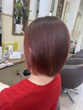 コアフィールフィス(COIFFURE fils) 《見附　今町》M3D インナー　レッドカラー