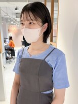 ラミエ バイ メルト 吉祥寺(lamie by melt)&nbsp;"久保田"レイヤーボブくびれヘア顔まわりカットシースルーバング