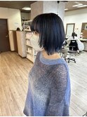 【minim×mio】アンブレラカラー ブルーブラック×ブルー