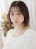 透けバングフェザーパーマゆるふわボブディa上尾20代30代40代