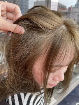 ボコカ(bococa) 【Vicky指名】ブリーチなしカラーオリーブベージュレイヤー