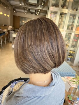 オーガニック リブ 川越(organic+live) 白髪ぼかしハイライト効果◎脱白髪染め30代40代50代