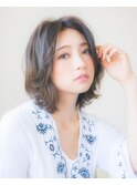 【aura/佐世保市】似合わせカットうる艶髪ミディー