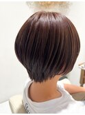 ★襟足スッキリ★丸みシルエット簡単スタイリングの大人ショート