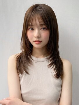 エトラ 渋谷店(etora) 小顔前髪 レイヤーカット デザインカラー フェイスフレーミング"