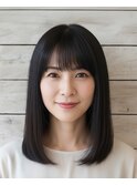 縮毛矯正で叶う♪黒髪が映える艶ストレート