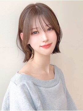 ルエ(rue) ナチュラルボブ×大人ショートボブ×前髪あり 20代30代40代50代