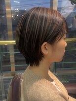 クローバー(CLOVER)&nbsp;ショートボブ×アンブレラカラー