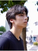 《セットを簡単に》パーマで大人の雰囲気に/センターパート