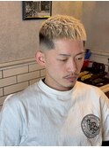 【BarBerBROS】クロップヘア　金髪