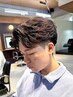 メンズカット+フェザーパーマ