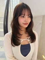 サイン 渋谷(SIGN)&nbsp;韓国ヘアハッシュカットレイヤーカットブリーチ無し韓国ボブ渋谷