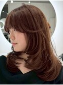ブリーチハイライト髪質改善ダブルカラーレイヤーカット
