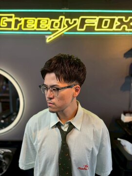 グリーディーフォックス 三軒茶屋(GreedyFOX) 波巻き/マッシュパーマ/ウルフ/ハイライト<理容室>三軒茶屋