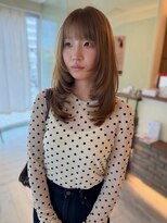 ヘアメイク シュシュ(Hair make chou chou) レイヤー ブラウンベージュ 透明感カラー ミントグリーン