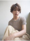 ラフショート×シアベージュ