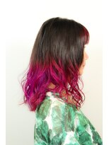 クリップ ジョイント ゴッド(CLIP JOINT GOD)&nbsp;ビビッドピンクパープルランダムグラメッシュ！