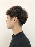 秋のメンズマッシュパーマ
