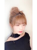 お団子ルーズアップ