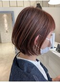 ナチュラルハイライトボブ