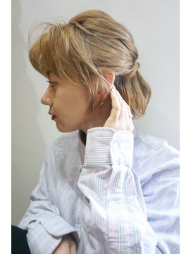 ブゾン(buZon) 【buZonブゾン】ゆるハーフアップアレンジ