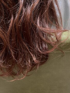 ムーン(moon) #縮毛矯正#ストレート#ミニウルフ#テラコッタ#くすみブルー