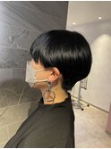 《Jill ankh姫路駅前》ショートマッシュ×ブルーブラック
