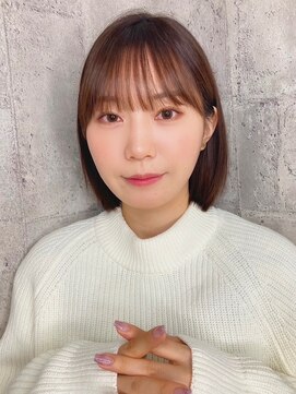 ブリス(VLISS) 耳掛けボブ＿チェリーブラウンフェミニンロング