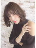 インナーグレージュ/マチルダボブ/前髪/ピンクベージュ/錦糸町