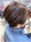 20代30代40代大人3Dカラーハンサムショート前下がり小顔
