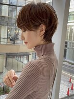 30代40代50代耳かけショート前髪なしハンサムショートカット小顔