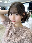 るなstyle 10代20代30代◎結んでも小顔な顔周りレイヤー 前髪