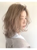 ミディアムレイヤー/ベージュ/大人上品/ミナ