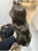 オリーブベージュ　マチルダボブインナーグレージュ前髪