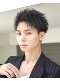 ビジネスヘア就活ヘアツーブロック刈り上げフェードメンズ