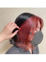 アレンヘアー 甲南本通り店(ALLEN hair)&nbsp;フェイスフレーミング/インナーカラー/ピンクヘア/韓国風カラー