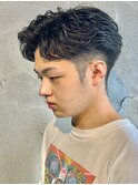 ラルフパーマかき上げスタイルメンズパーマニュアンスパーマ高崎