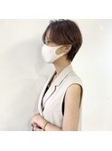 ショート/ボブ/ショートボブ/縮毛矯正/酸性ストレート/酸性矯正