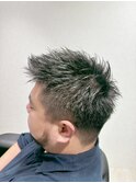 刈上げ×アップバング×スパイキーショート×ビジネス