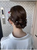 シニヨン まとめ髪 ブライダルヘア 参列ヘア お呼ばれヘア