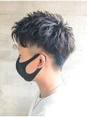 束感ショートアップバング【爽やか　刈り上げ】