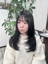 ベルヘアーデザイン 堺東(Belle hair Design)&nbsp;前上がりレイヤー/レイヤーカット/韓国風/堺東