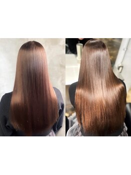 最高峰の酸性ストレート!科学的根拠に基づいた一流の技術で毛髪のエイジングケアも叶う*