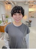 20代30代マッシュショートパーマスタイルくせ毛風【ノグチ】