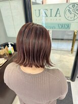 アイズ 本厚木(AIZU)&nbsp;白髪ぼかしハイライト ボルドー