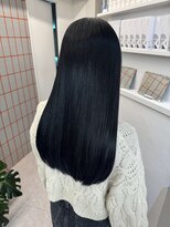 ペレ 栄 アネックス(PELE栄ANNEX) 韓国 くびれロング レイヤー ワンホンヘア 小顔前髪