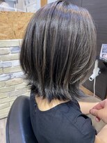 アルファ(alpha)&nbsp;ホワイトグレージュ/ミニウルフ/デジタルパーマ/チェリーブラウ