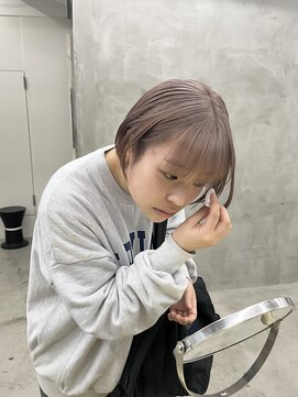 ミーム 原宿 表参道(meme) ☆ハイトーンブリーチミルクティーカラーホワイトベージュカラー