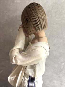 フレームプラス なんば駅前店(FRAME+) ハイトーン　ミニボブ　ストレートボブ