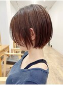 【Say.福岡】丸みショート×サイドバング×髪質改善×縮毛矯正